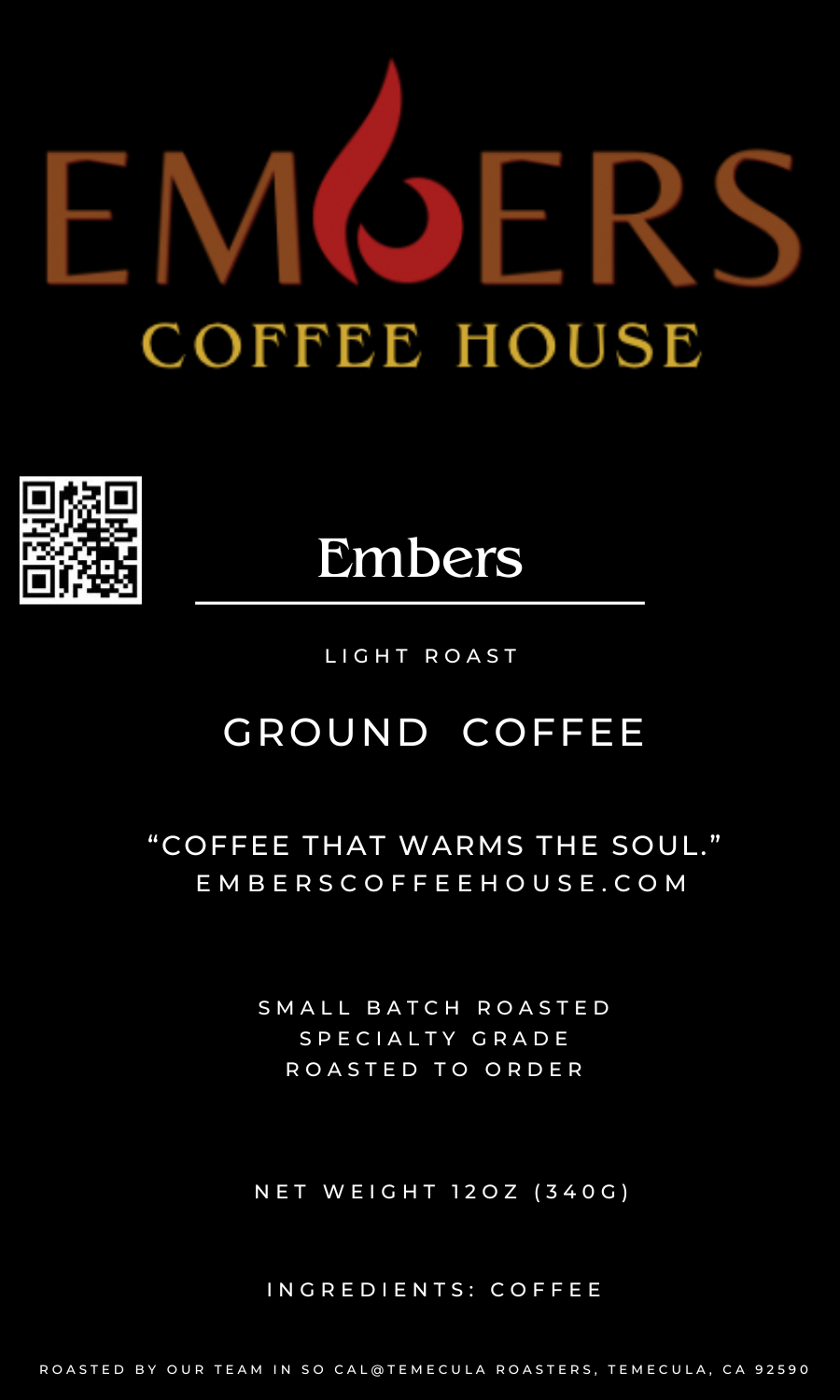 Embers Light Roast Coffee Ground